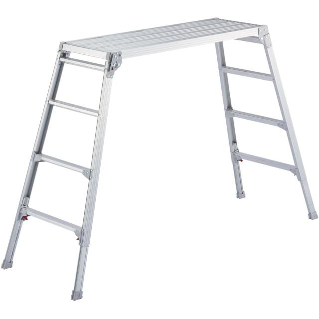 【送料無料】長谷川工業(Hasegawa) 脚部伸縮天板幅広足場台 DRSW-1200c (1.01~1.23m) (17680)【2020の通販は 14,548円