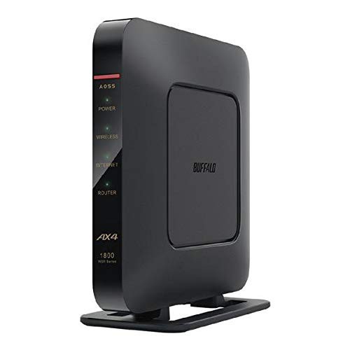 BUFFALO バッファロー 無線LANルーター エントリーモデル (Wi-Fi 6(11ax)対応/周波数2.4、5GHz/ブラック) WSR-1800AX4-BKの通販は
