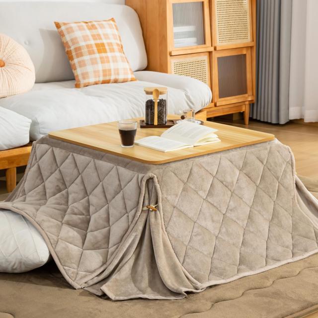 【送料無料】VK Living こたつ布団 省スペース 長方形 単品180×220cm こたつ掛け布団 コンパクト 薄掛け フランネル 静電の通販は
