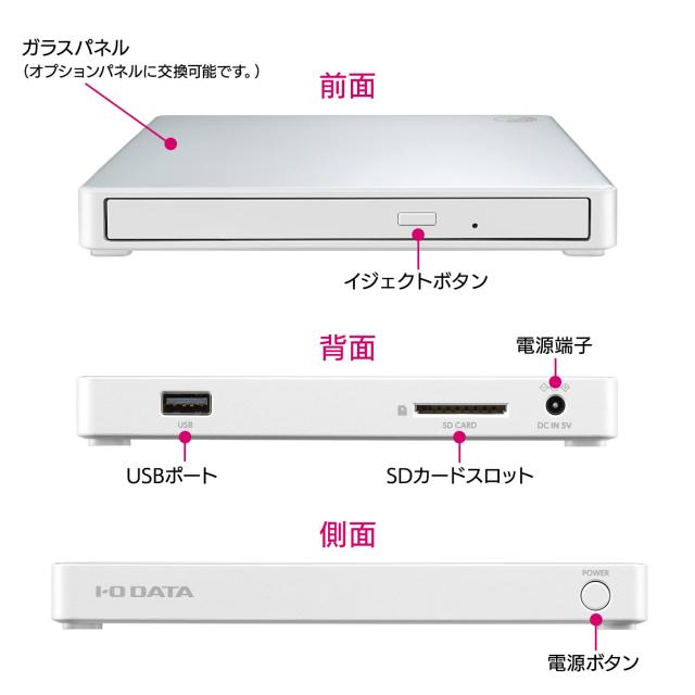 CDレコ6(ホワイト)スマホCD取り込みパソコン不要ディスプレイオーディオ Amazon | IODATA CDレコーダー「CDレコ6(ホワイト)」 スマホ CD
