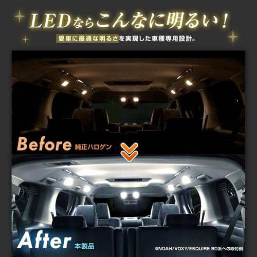 スフィアライト インプレッサスポーツ / インプレッサG4 / XV 専用 LEDルームランプセット 専用設計 6500K ホワの通販は