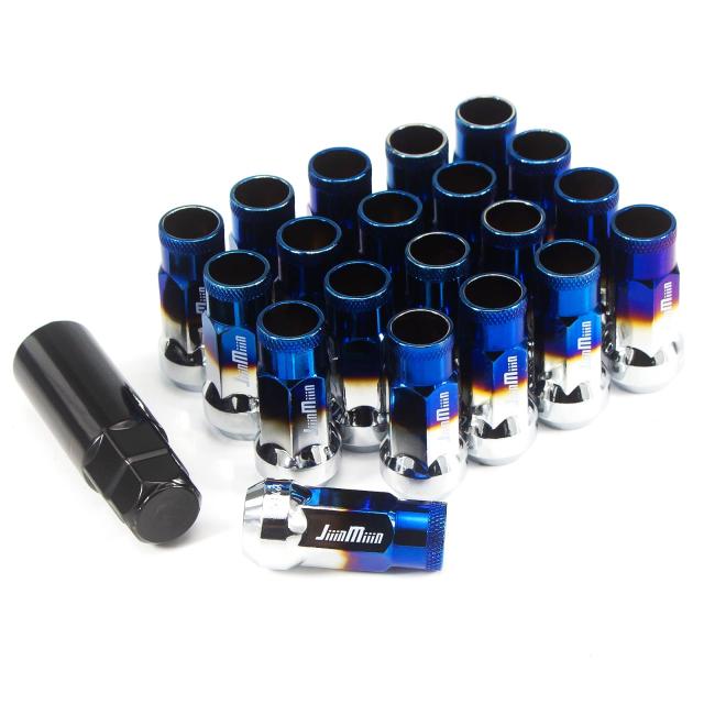 JiiinMiiin スチール製 レーシングナット M12 x P1.25 高さ48mm ロング ホイールナット 貫通ナット 専の通販は