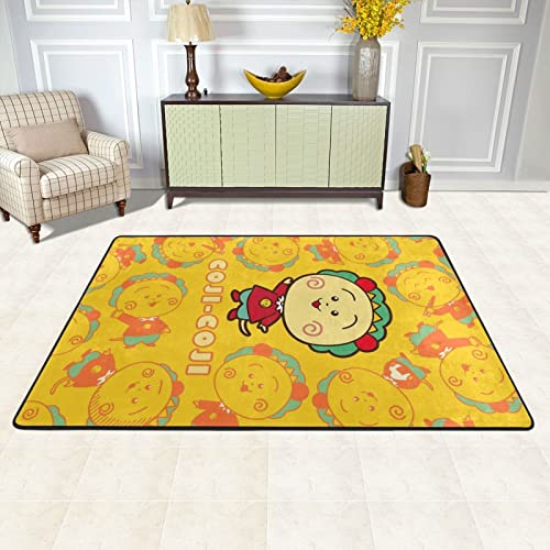 コジコジ ラグ カーペット 防ダニ抗菌防臭洗えるラグマット おしゃれ滑り止め付防音絨毯 フランネルふわふわカーペット オールシーの通販は