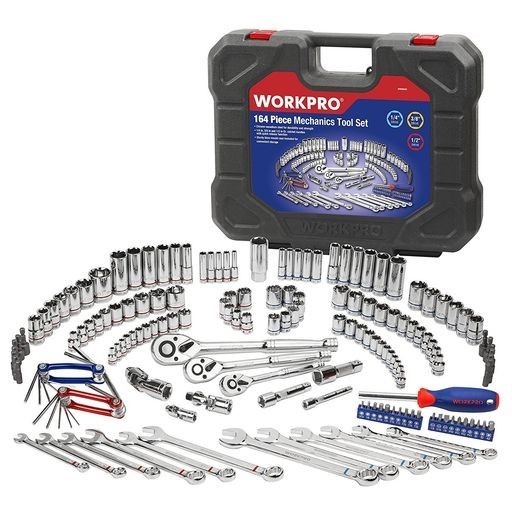 【送料無料】WORKPRO ソケットレンチセット インチ工具セット ハーレー ラチェットレンチ 自動車 バイク 整備 メンテナンス 164点の通販はその他作業工具