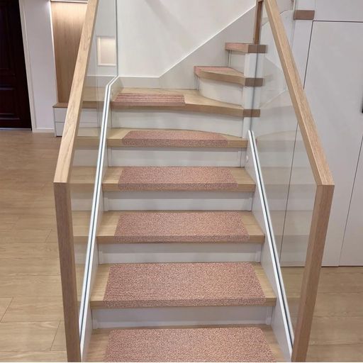 【送料無料】階段マット 折り曲げ付き 15枚 階段 滑り止めマット 犬【50X22CM】階段滑り止めマット屋内用 階段カーペット 吸着マットの通販は 5,162円