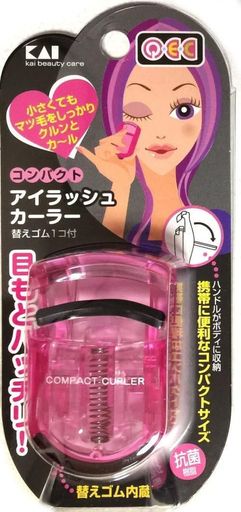 貝印 KAI Q・E・C アイラッシュカーラー コンパクト ピンク PC ビューラー KQ097
