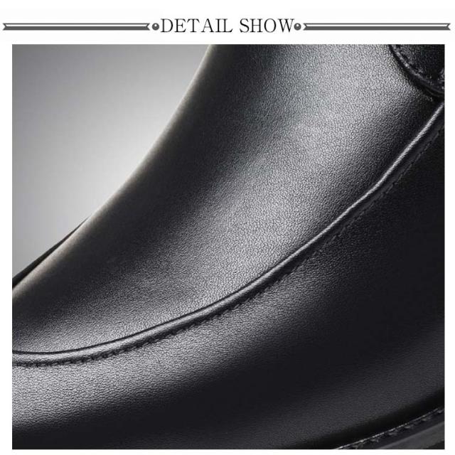 革靴 16cm身長アップ 16cm レースアップ シューズ 身長アップ 靴 16cm身長アップ 本革 ビジネスシューズ 紳士靴 紐靴 超軽量 背が高くなるシークレット シークレットシューズ レザーシューズ 結婚式 ドレスシューズ カジュアルシューズ 歩きやすい 防滑 滑りにくい 黒_15