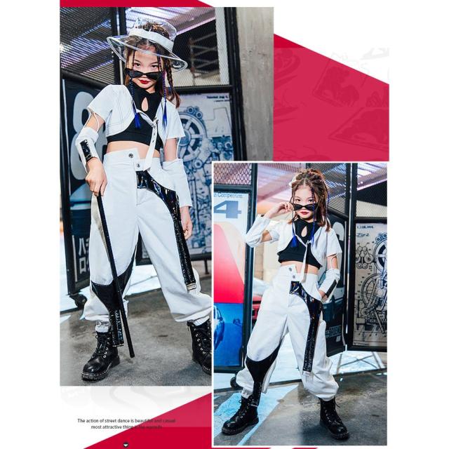 チアガール ダンスウェア キッズ ダンス衣装 女の子 ガールズ 韓国子供服 ヒップホップ セットアップ ジャズダンス 応援団 チアステージ衣装 練習着