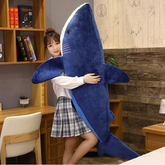サメぬいぐるみ 魚 巨大 抱き枕 大きい 可愛い動物 寝枕 特大 ふわふわ ぬいぐるみ 女の子 海洋生物 プレゼント 置物 店飾り サメ
