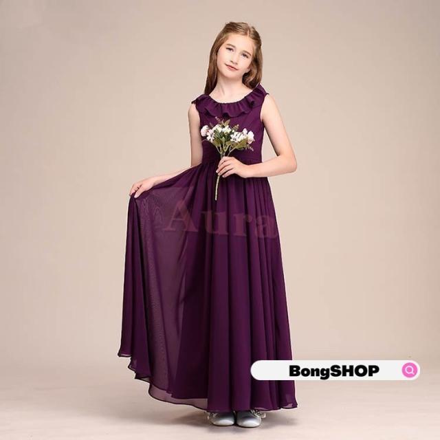 高級豪華ドレス キッズ ジュニア ワンピース フォーマル 結婚式 子供服 ロングドレス 子供ドレス フラワーガール ジュニアドレス 子どもドレス 発表会 結婚式_5