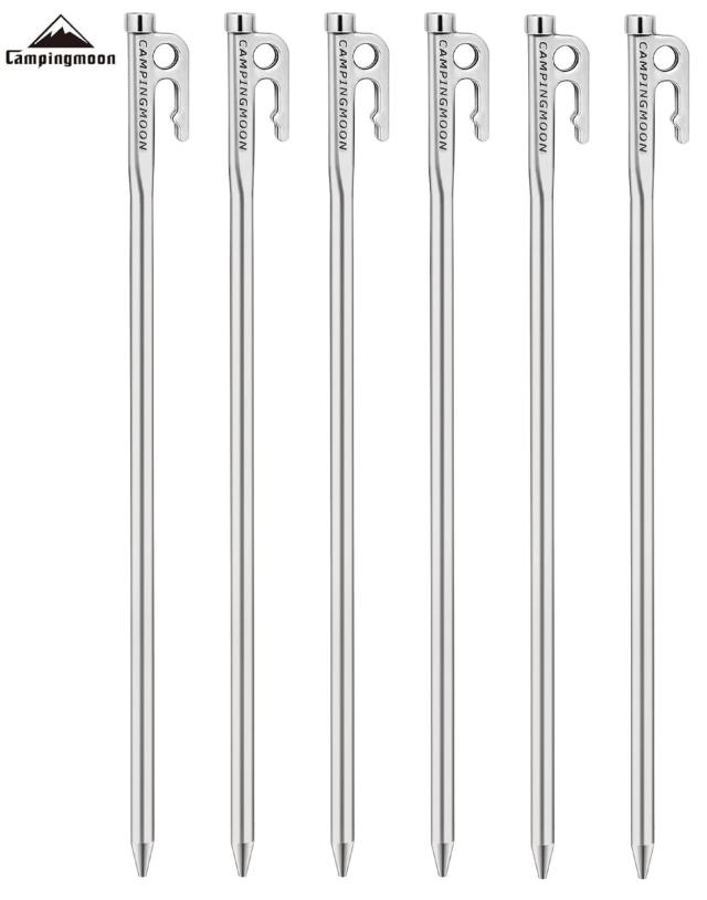 キャンピングムーン camping moon マルテンサイト系ステンレス鋼420j2 焼き入れ 鍛造ペグ 40cm 6本セット r 40シリーズ au pay マーケット