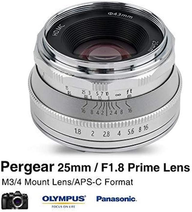 25mm F1.8 交換レンズ オリンパスとパナソニック用 マイクロフォー