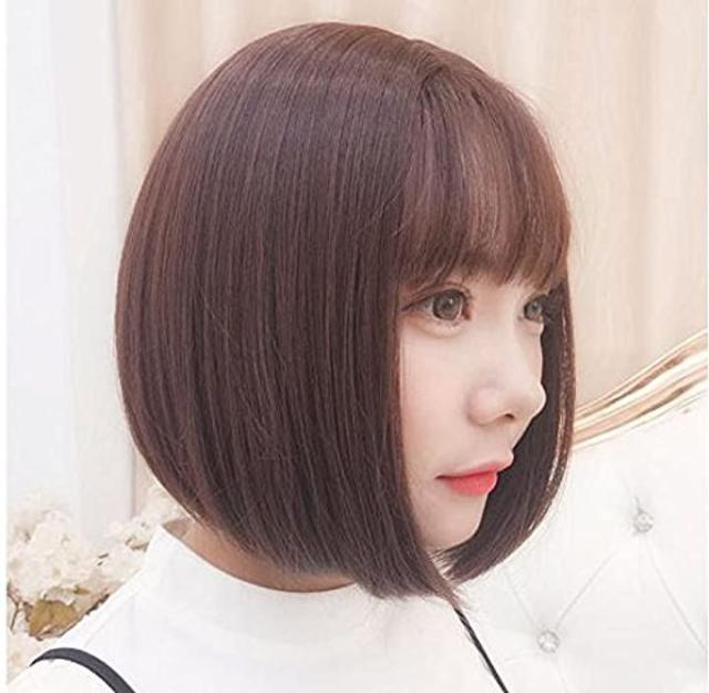 ウィッグ カラー 黒 男装 ボブ フルウィッグ ショート 女性 ロング ストレート カール 人毛 ダークブラウン の通販はau Pay マーケット ホリック