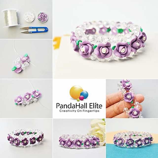 PandaHall Elite ビーズ 赤8色セット 3600個 - その他