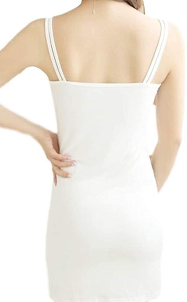 レディース スリップ ひざ上 着丈83 フリーサイズ 下着 インナーワンピース ホワイト Free Size の通販はau Pay マーケット ふくはち