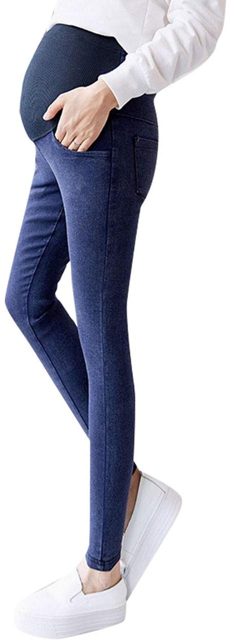 Mate マタニティ デニム ストレッチ パンツ スキニー 産前 産後 カジュアル マタニティー ブルー M の通販はau Pay マーケット ホリック