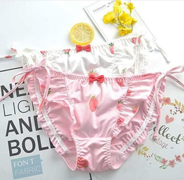 レディース サテン シフォン フリル 苺 プリント いちご パンツ レギュラーショーツ 紐パン いちごb M の通販はau Pay マーケット ホリック