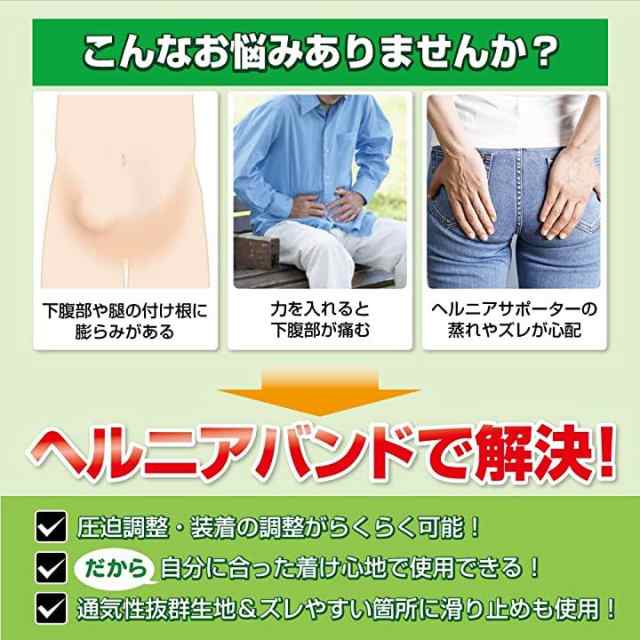 脱腸 鼠径部 ヘルニア バンド Lサイズ 男女使用可能 スポーツヘルニア