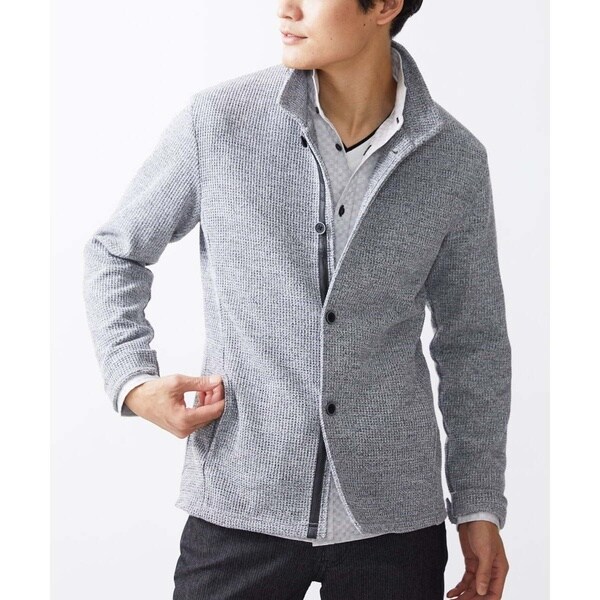 ブルゾン アウター 「VIOLA rumore/ヴィオラ ルモーレ」斜め文字圧着キルトフルZIP UPジャケット メンズ レディース VIOLA rumore⁄ヴィオラ ルモーレ』スランティング中綿ジャケット