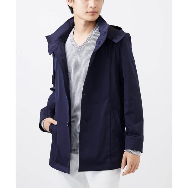 MKオム（MK homme）/【残りわずか！/在庫限り/秋春着用可能】フード着脱ショートコート