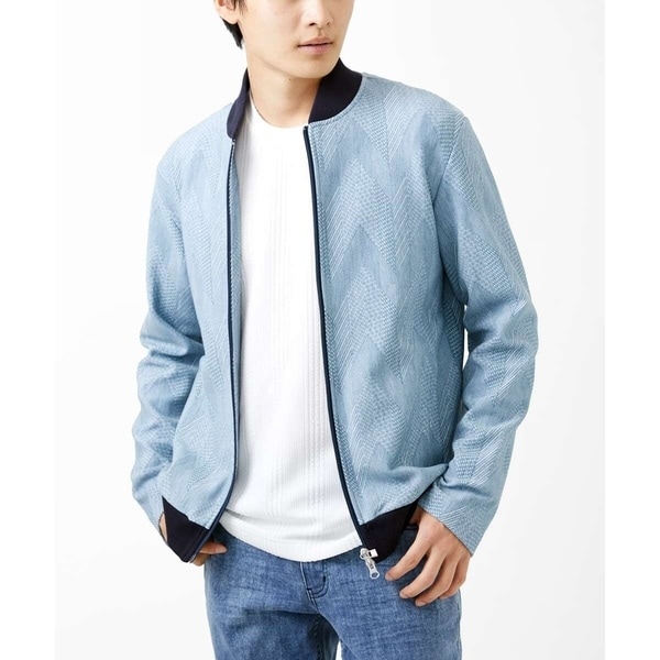 MKオム（MK homme）/【洗える】ダイヤジオメトリック柄ブルゾンの通販