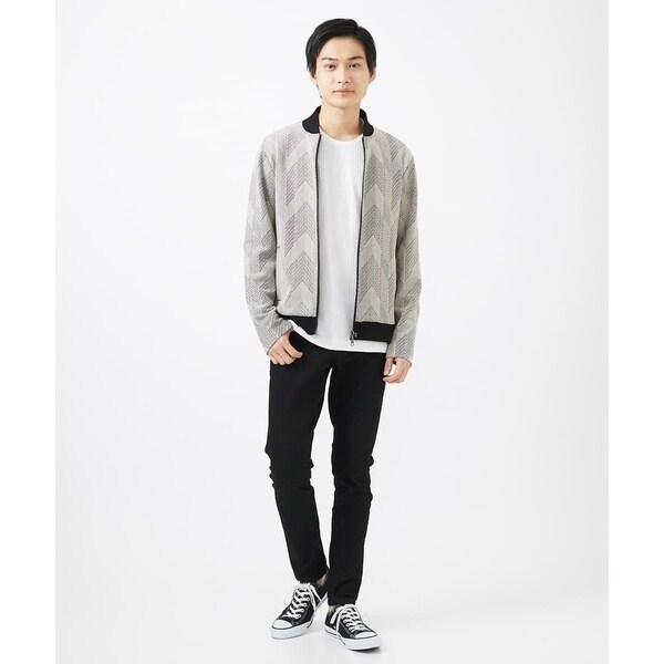 MKオム（MK homme）/【洗える】ダイヤジオメトリック柄ブルゾン MKオム（MK homme）/【洗える】ダイヤジオメトリック柄ブルゾンの通販