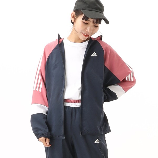 大人気お得 adidas アディダス W Team カラーブロック ウィンドパンツ EBT08 カラー カレッジネイビー サイズ J/OT リコメン堂  通販 PayPayモール