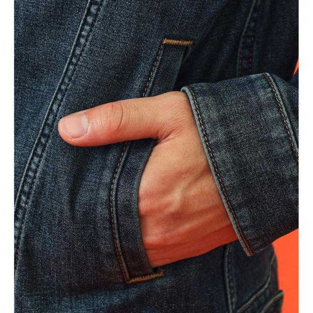 エドウィン（EDWIN）/【暖】デニムジャケット Gジャン ブルゾン 裏起毛