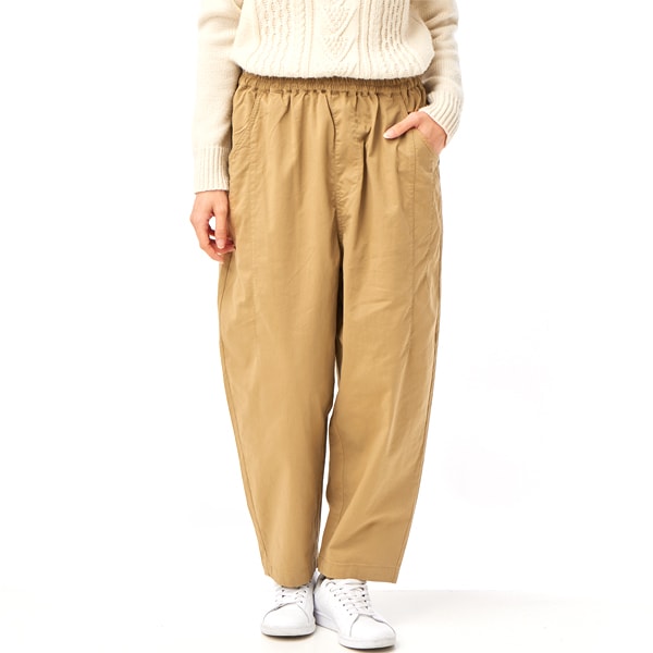 スーパーハッカ（SUPER HAKKA）/コットンポリエステルチノストレッチバイオ加工コクーンシルエットパンツ