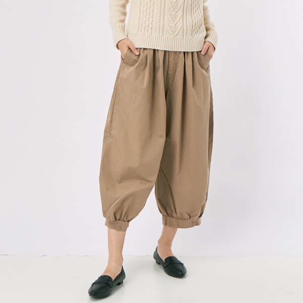 スーパーハッカ（SUPER HAKKA）/コットンポリエステルツイルバイオ加工ボリュームパンツ