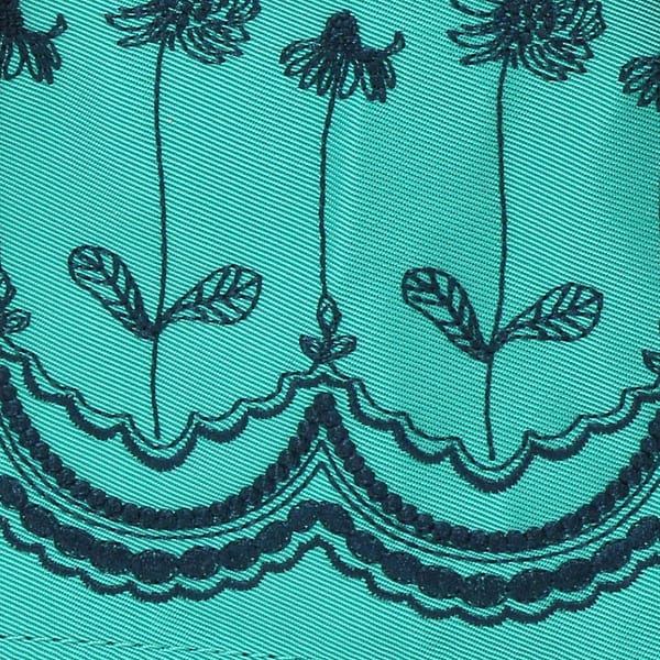 スーパーハッカ（SUPER HAKKA）/「glanta」フラワースカラップ刺繍