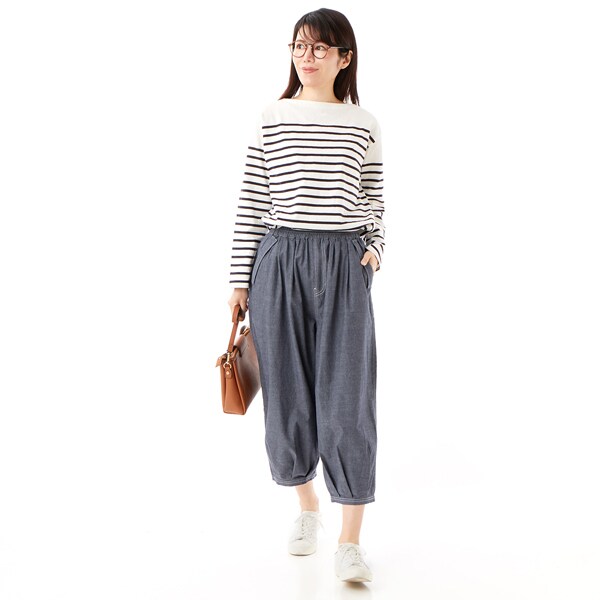 スーパーハッカ（SUPER HAKKA）/コットンダンガリー ワンポイントタブ