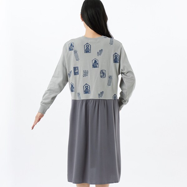 スーパーハッカ（SUPER HAKKA）/SUPER HAKKA×保坂優子 「窓と庭」刺繍裏毛+