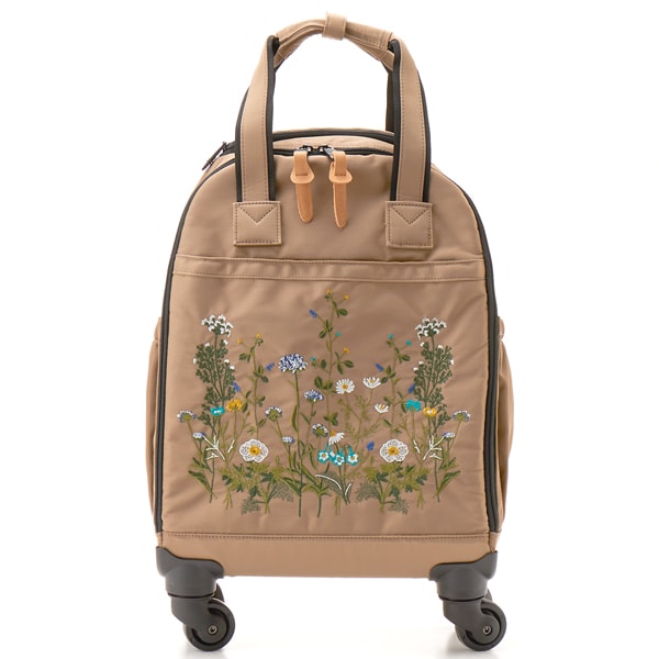 スーパーハッカ（SUPER HAKKA）/フラワーバレー刺繍キャリーバッグ