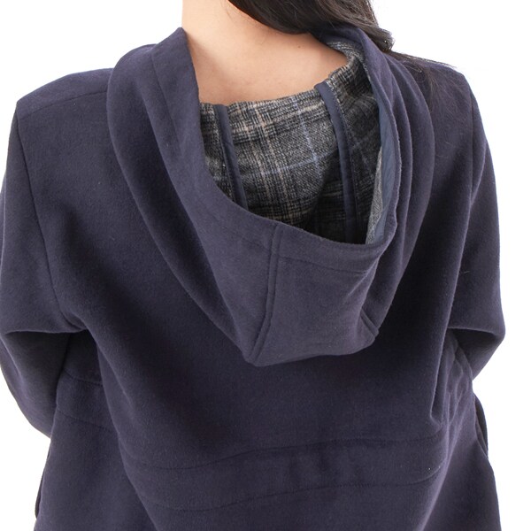 スーパーハッカ（SUPER HAKKA）/ウールレーヨンダブルフェイスフーディ