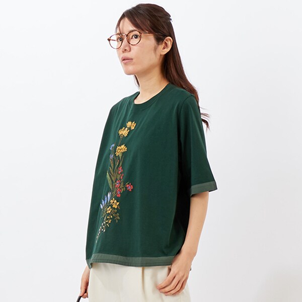 スーパーハッカ（SUPER HAKKA）/フローリーハグ刺繍Ｔシャツ_1