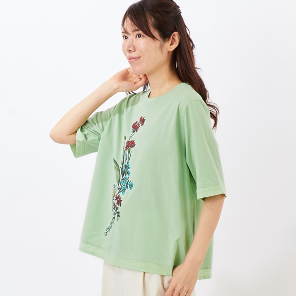 スーパーハッカ（SUPER HAKKA）/フローリーハグ刺繍Ｔシャツ_2