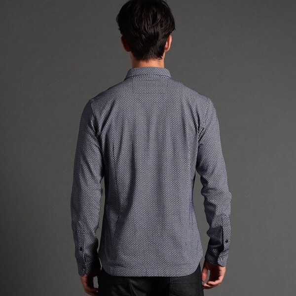 ニコルクラブフォーメン（NICOLE CLUB FOR MEN）/シアサッカー長袖ストライプシャツ ニコルクラブフォーメン（NICOLE CLUB FOR MEN）/シアサッカー長袖