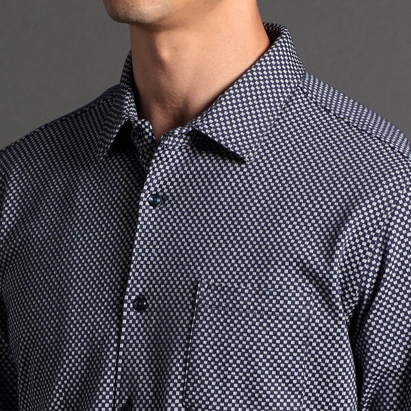 ニコルクラブフォーメン（NICOLE CLUB FOR MEN）/シアサッカー長袖