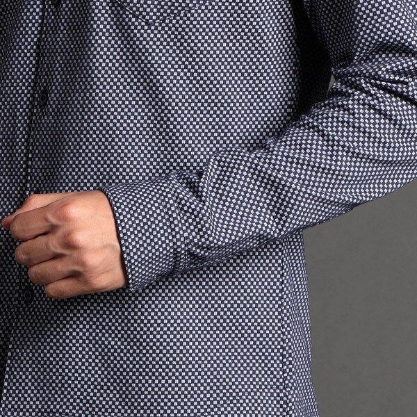 ニコルクラブフォーメン（NICOLE CLUB FOR MEN）/シアサッカー長袖