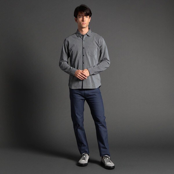 ニコルクラブフォーメン（NICOLE CLUB FOR MEN）/シアサッカー長袖