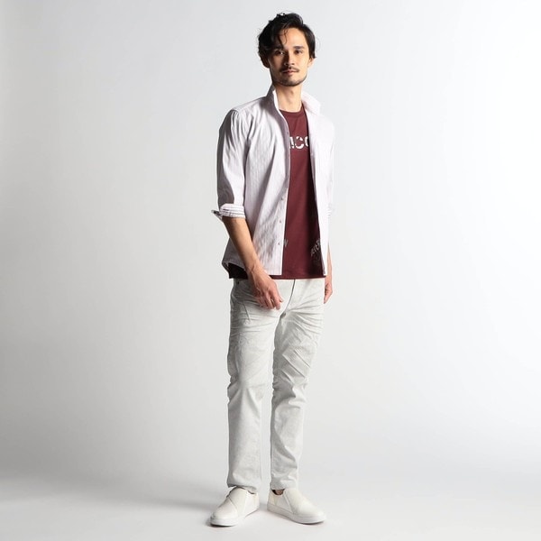 ニコルクラブフォーメン（NICOLE CLUB FOR MEN）/イタリアンカラー７分袖シャツ_3