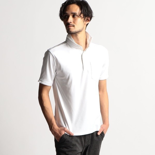 ニコルクラブフォーメン（NICOLE CLUB FOR MEN）/ホリゾンタルカラーポロシャツの通販は