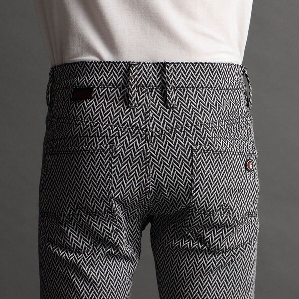 ニコルクラブフォーメン（NICOLE CLUB FOR MEN）/【NICOLE SPORTS】ガムストレッチビッグヘリンボンパンツ ニコルクラブフォーメン（NICOLE CLUB FOR MEN）/【NICOLE SPORTS