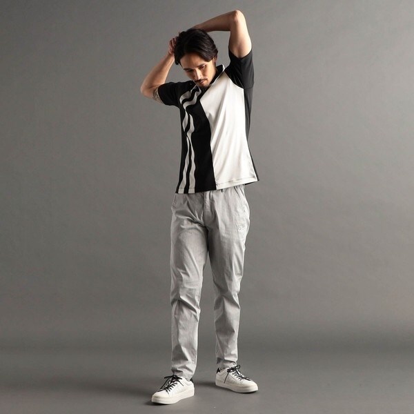ニコルクラブフォーメン ポロシャツ 新品 NICOLE CLUB FOR MEN NICOLE CLUB FOR MEN ポロシャツ ムラ柄スキッパーポロシャツ