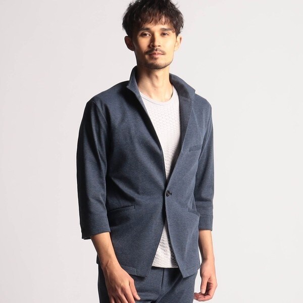 ニコルクラブフォーメン（NICOLE CLUB FOR MEN）/7分袖イタリアンカラージャケット_3