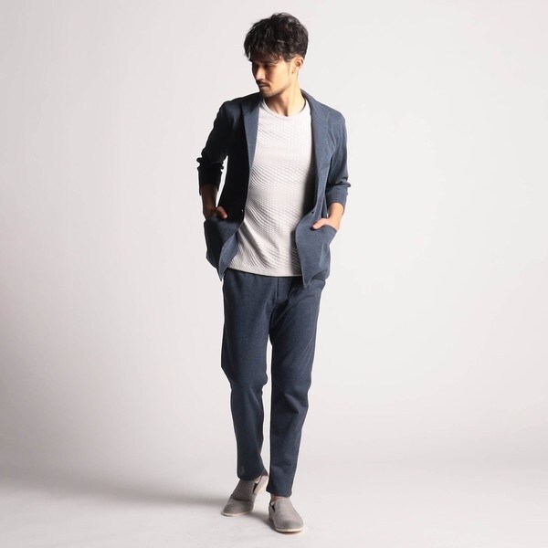 ニコルクラブフォーメン（NICOLE CLUB FOR MEN）/7分袖イタリアンカラージャケット_7