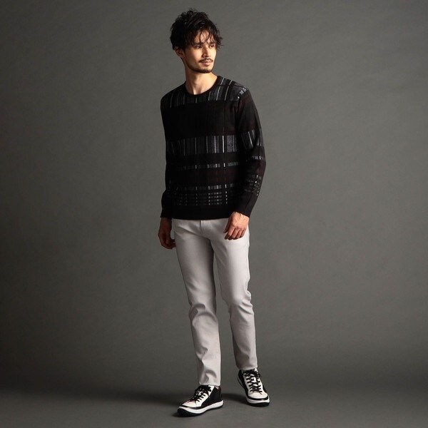ニコルクラブフォーメン（NICOLE CLUB FOR MEN）/ガムストレッチヘリンボンパンツ_3