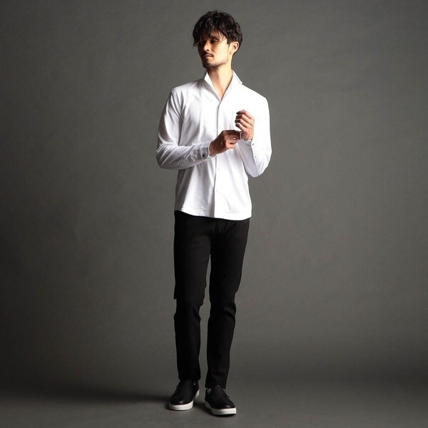 ニコルクラブフォーメン（NICOLE CLUB FOR MEN）/ガムストレッチヘリンボンパンツ_4