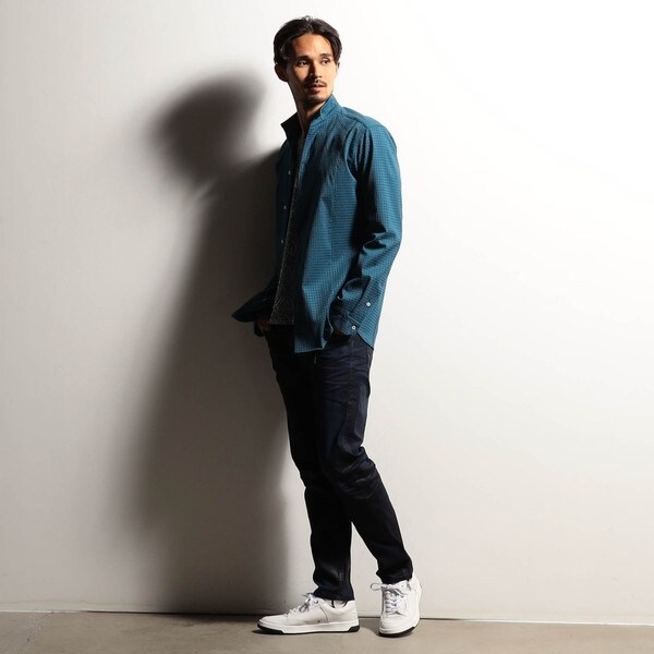 ニコルクラブフォーメン（NICOLE CLUB FOR MEN）/【RIELABO】ストレッチドビー スタンドシャツ_5